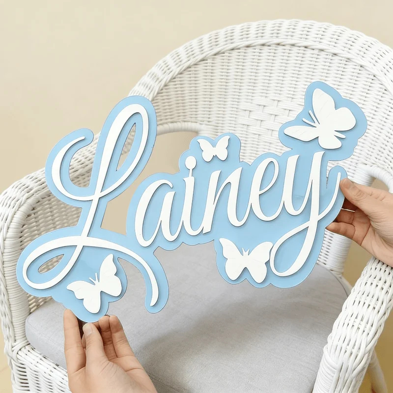 Baby Nursery Baby - Plaque personnalisée avec le nom du