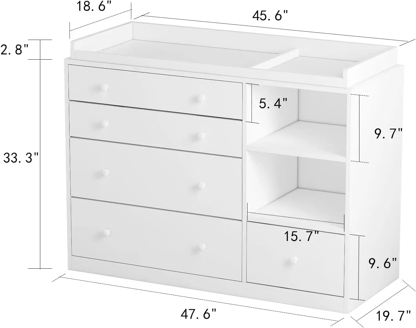 Commode pour bébé, commode bla - Baby Nursery Dresser avis et prix