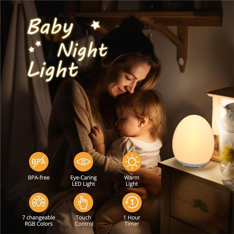 TFORU-Egg Light, veilleuse pou - Baby Nursery Colors avis et prix