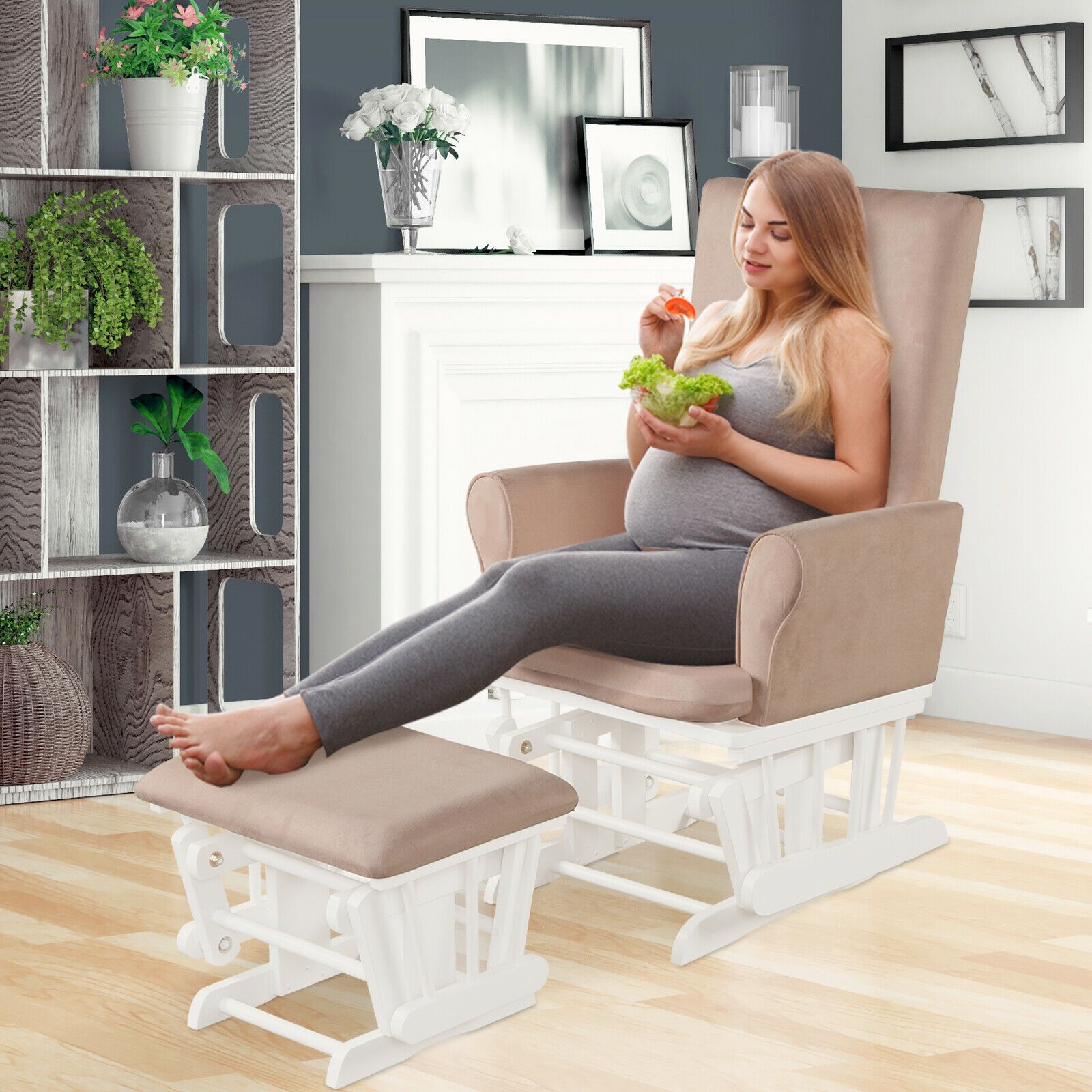 Fauteuil à bascule relaxant po - Baby Nursery Ottoman avis et prix