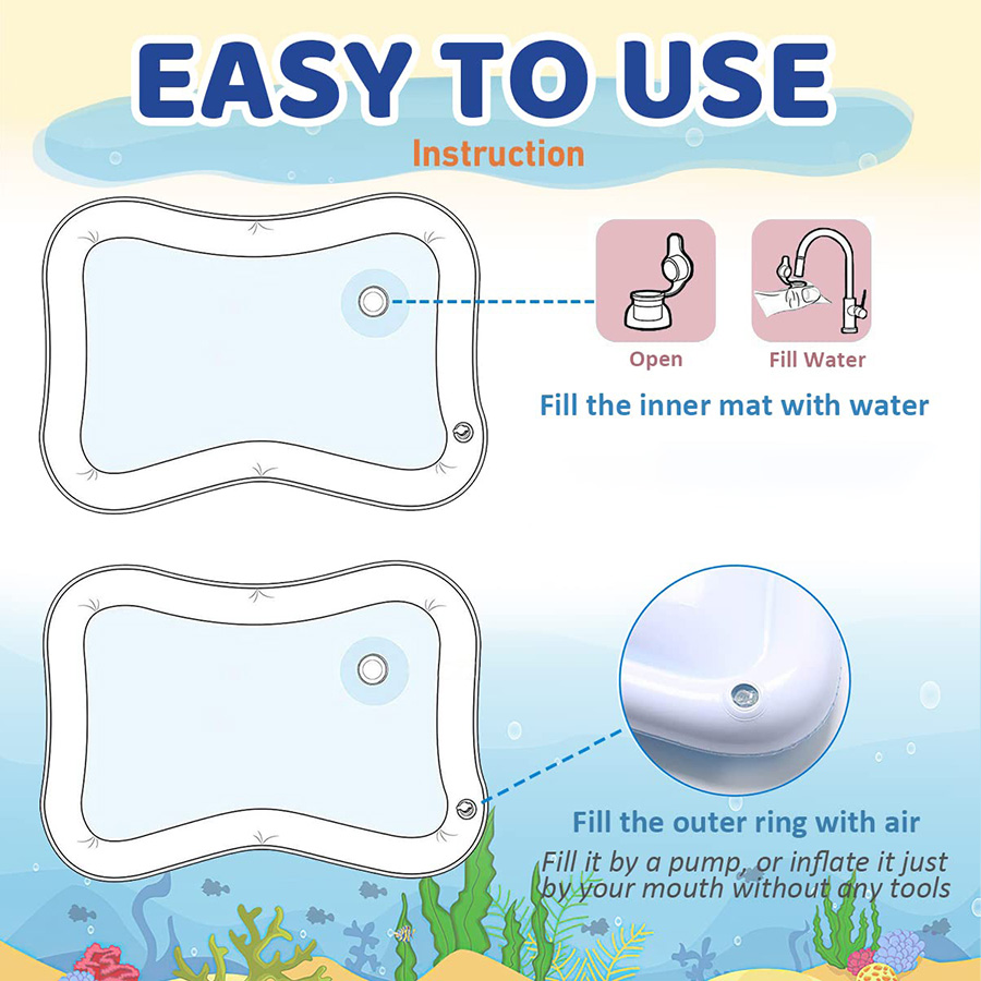 Tapis de jeu gonflable en PVC, - Baby Nursery Cushion avis et prix
