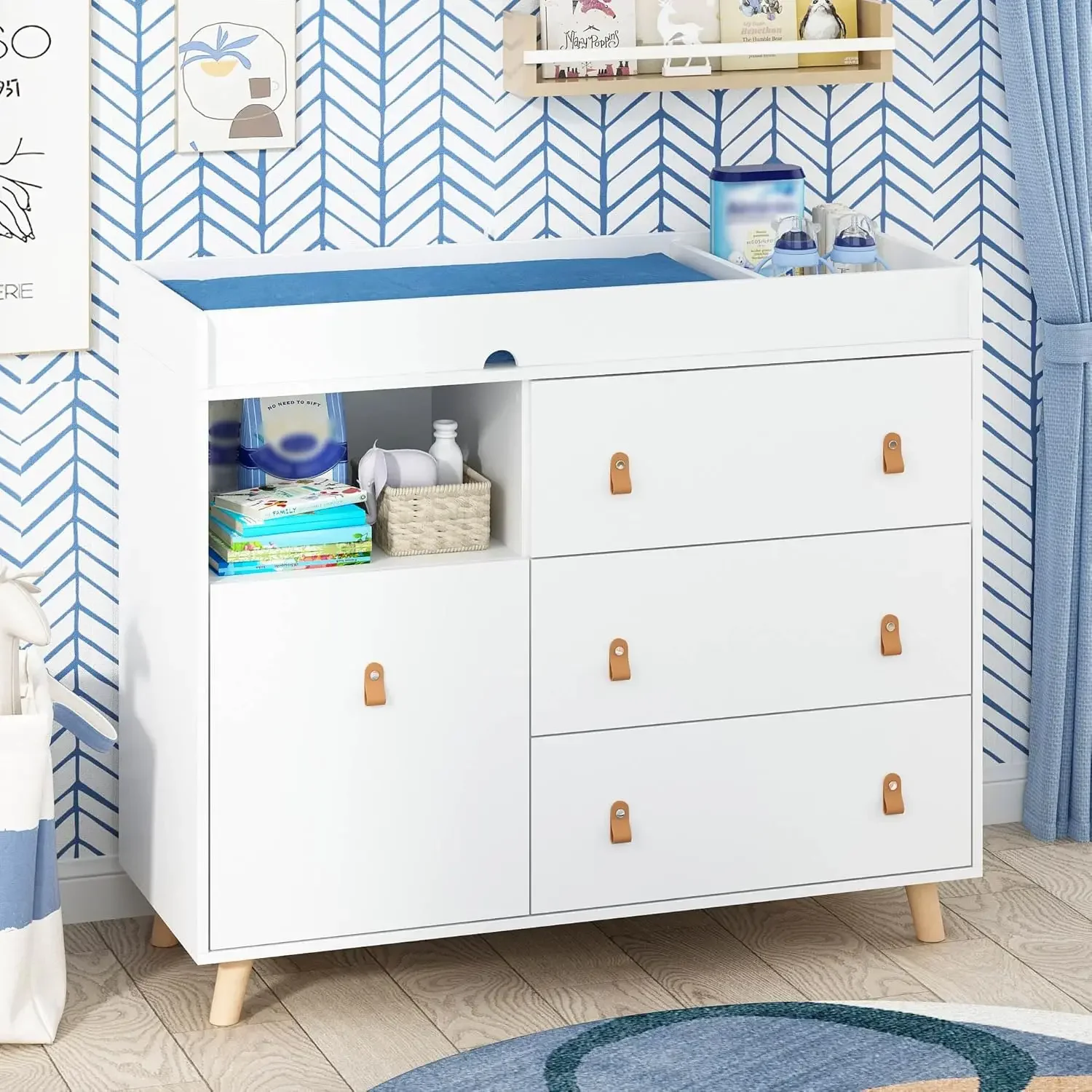 Commode à langer pour bébé ave - Baby Nursery Dresser avis et prix