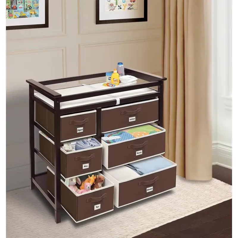 Commode moderne en bois pour b - Baby Nursery Dresser avis et prix