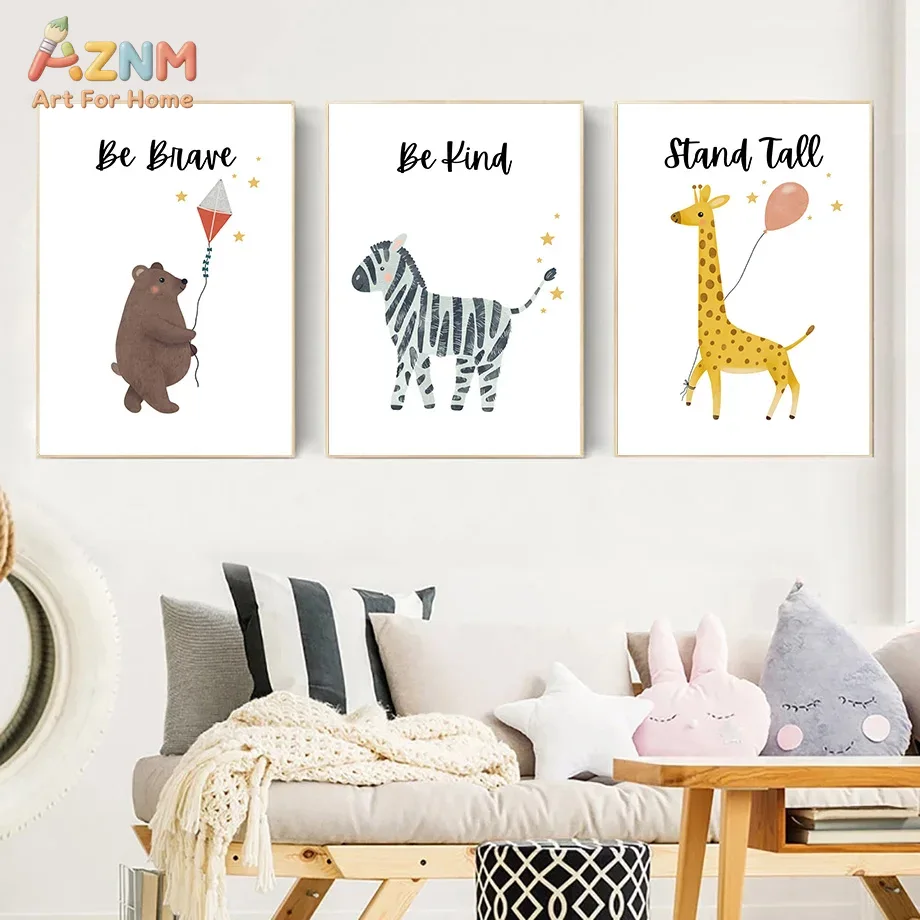 AZNM Be Brave Kind Stand Tall  - Baby Nursery Decor Girl avis et prix
